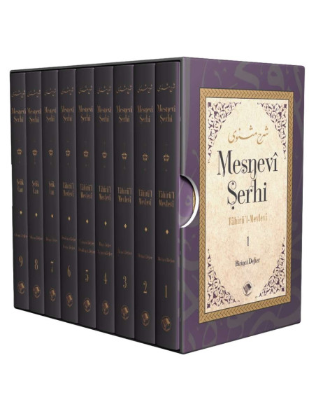 Mesnevi Şerhi 9 Cilt (Farsça Beyitli)