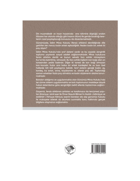 Mukayeseli İslam Miras Hukuku ve Günümüz Miras Hukuku