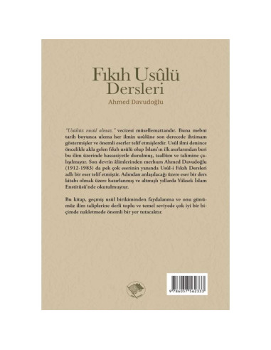 Fıkıh Usulü Dersleri